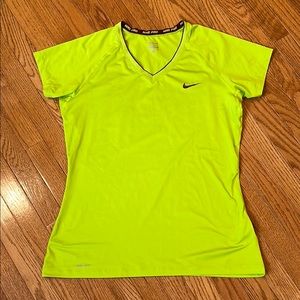Nike Women's Neon Green Dri-FIT Top